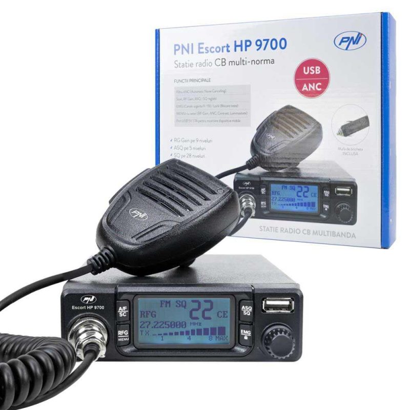 CB Radios | Escort HP 9700 CB Radio Station Black Car Electronic Devices Black