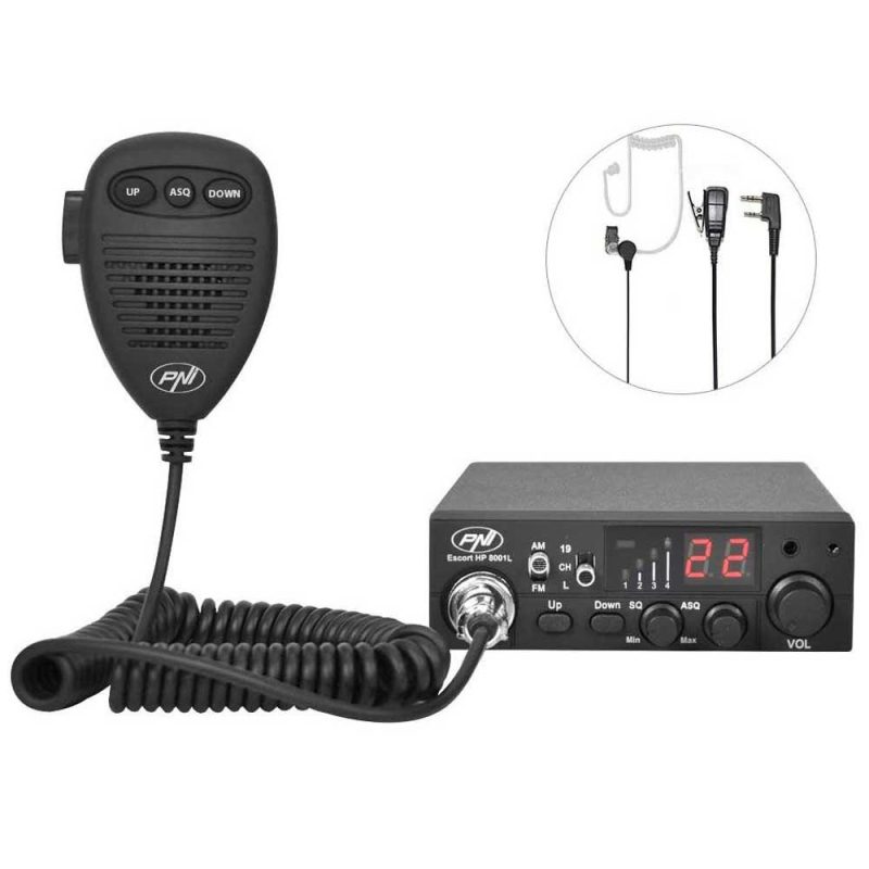 CB Radios | Escort HP CB Radio Station+HS81L Headset 8001L Black Car Electronic Devices Black