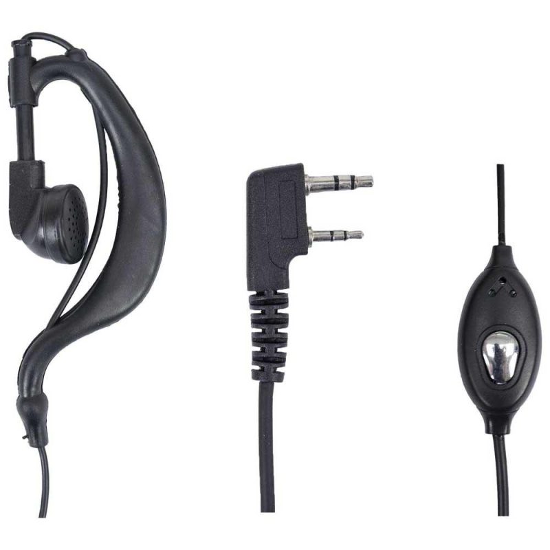 CB Radios | HS82 Headphone With Microphone 2 Pin Black Car Electronic Devices Black