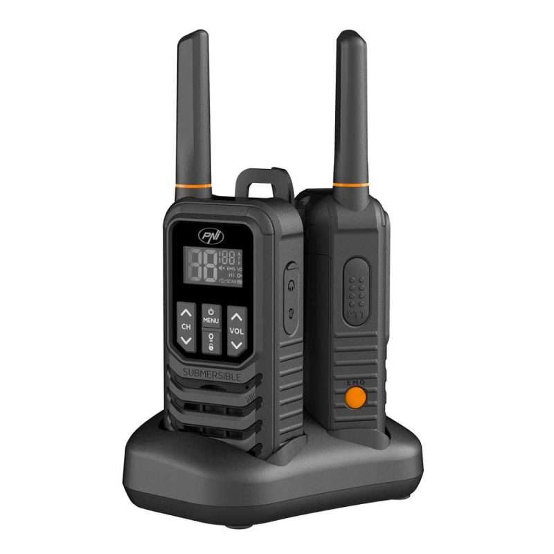 CB Radios | PMR R80 PRO portable cb radio station Black Car Electronic Devices Black