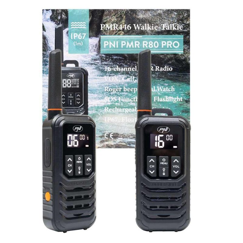 CB Radios | PMR R80 PRO portable cb radio station Black Car Electronic Devices Black