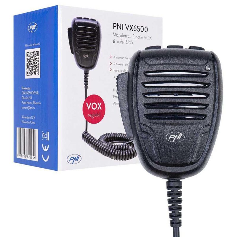 CB Radios | PNI-MVX-6500 Microphone Radio Black Car Electronic Devices Black