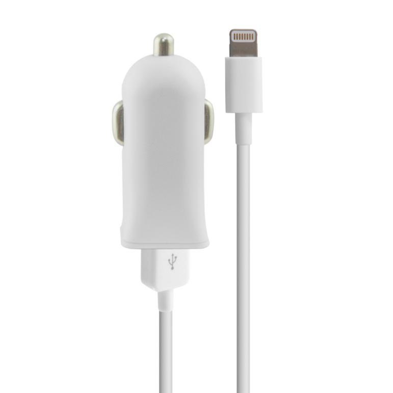 Chargers | 2.1A Charger+Lightning Cable Car charger White Car Electronic Devices Chargers