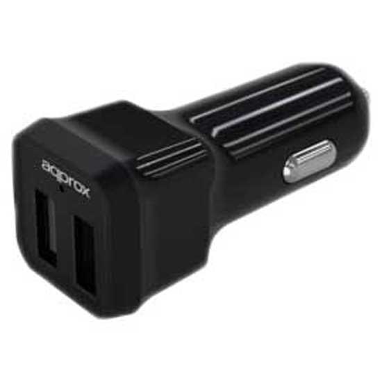 Chargers | 2xUSB 5V 2.4A APPUSBCAR24B Car Charger Black Car Electronic Devices Black