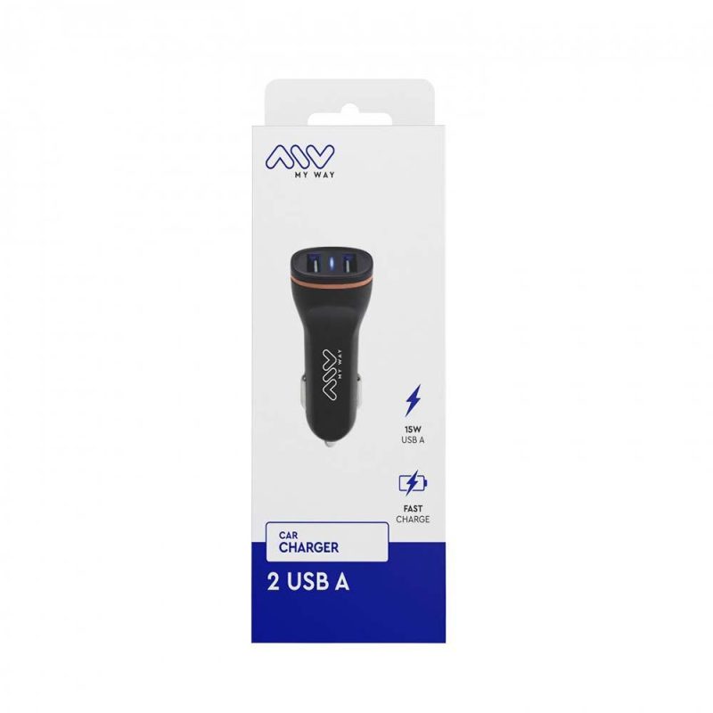 Chargers | 3.1A Car Charger Black Car Electronic Devices Black