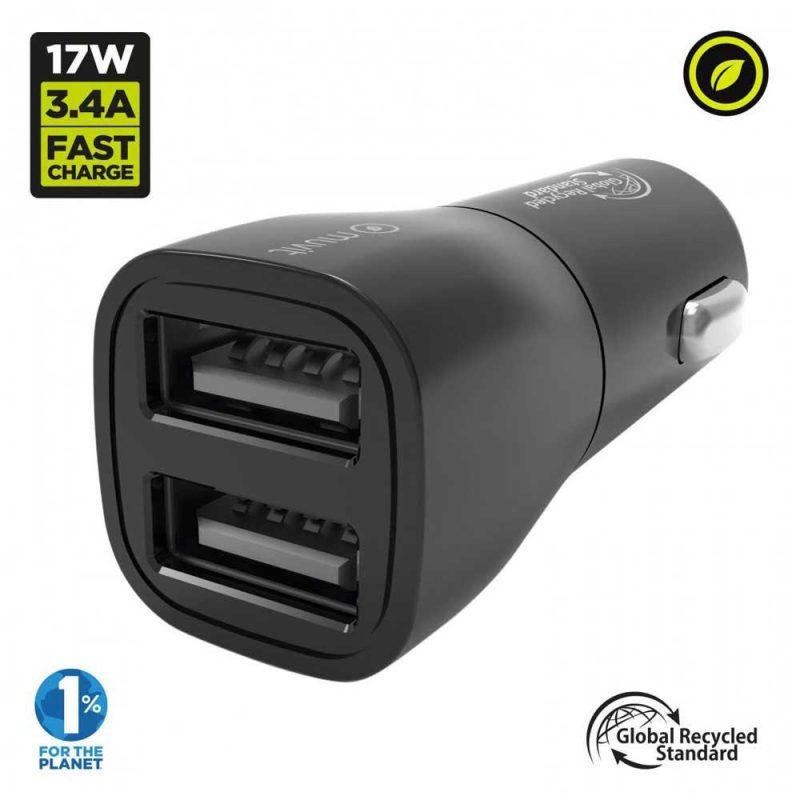 Chargers | 3.4A Car Charger Black Car Electronic Devices Black