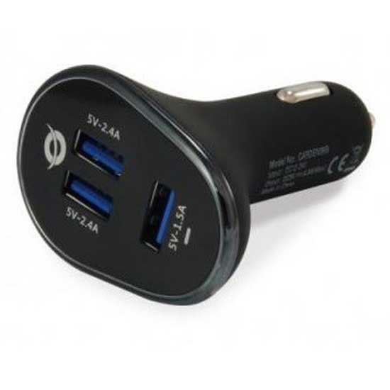 Chargers | 3xUSB 31.5W Car Charger Black Car Electronic Devices Black