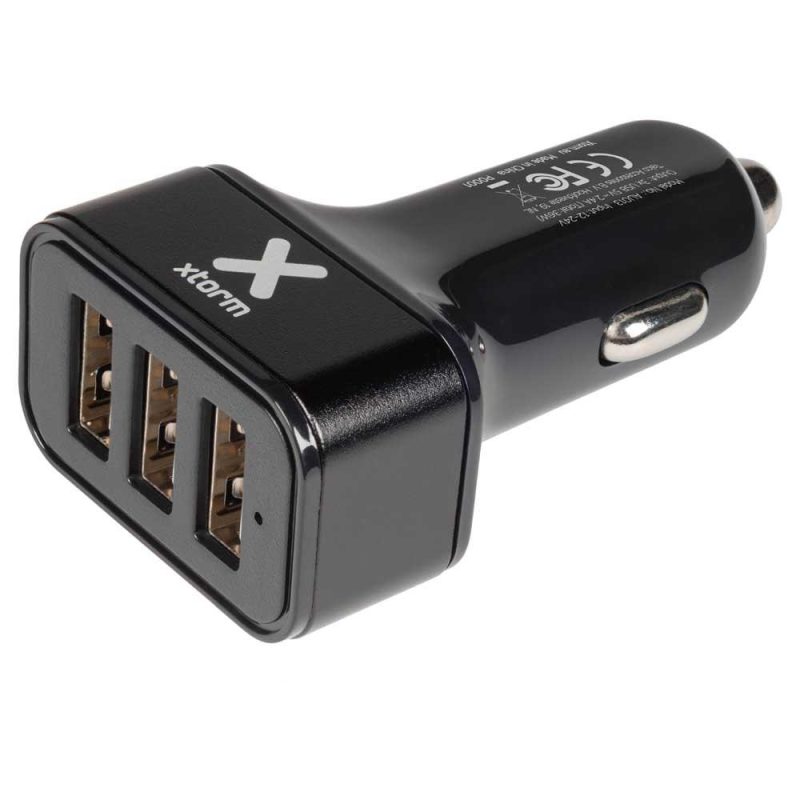 Chargers | 3xUSB 36W Car Charger Black Car Electronic Devices Black