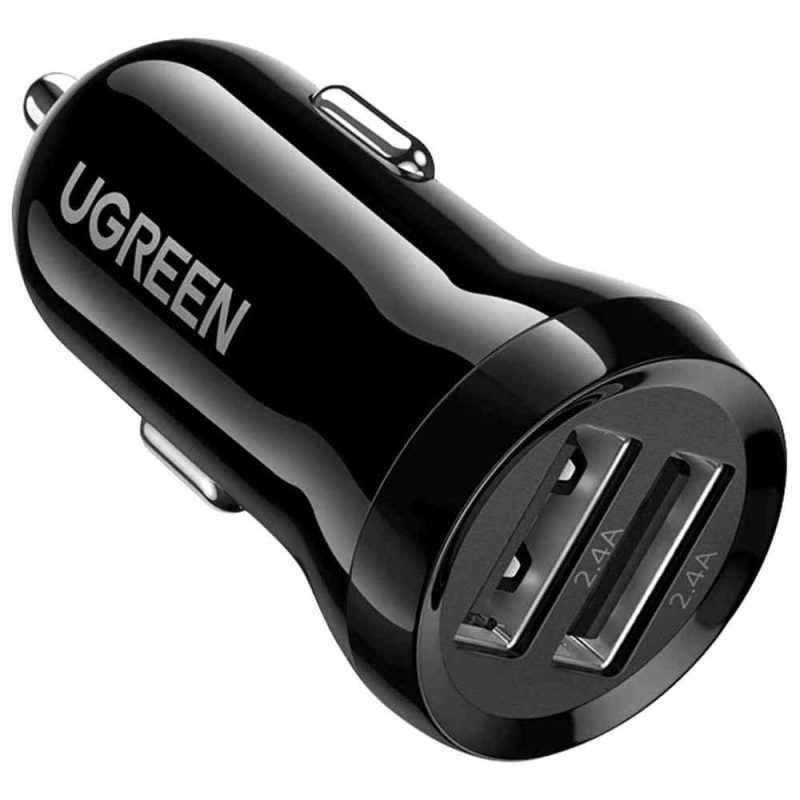 Chargers | 50875 Dual 24W Car Charger Black Car Electronic Devices Black