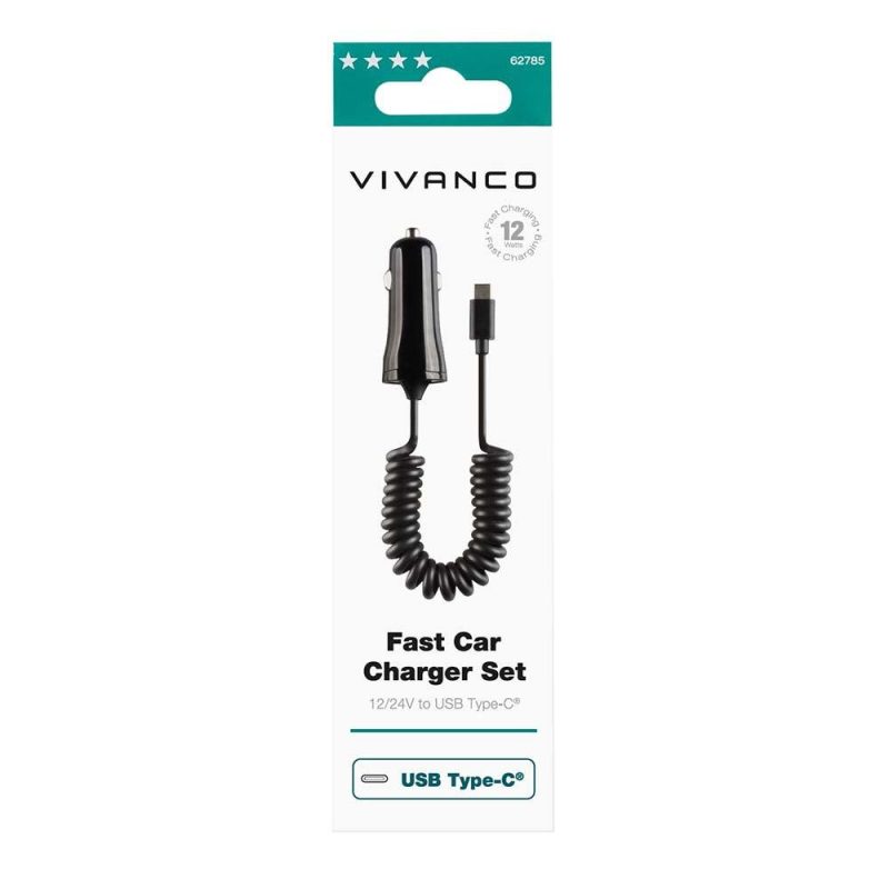 Chargers | 62785 Car Charger Black Car Electronic Devices Black