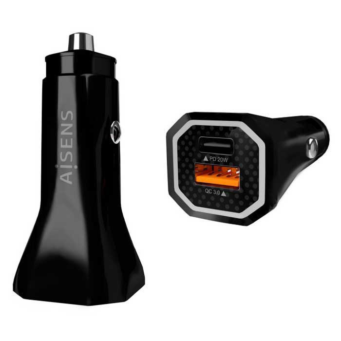 Chargers | ASCH-CAR2PQC-BK 38W Car Charger Black Car Electronic Devices Black