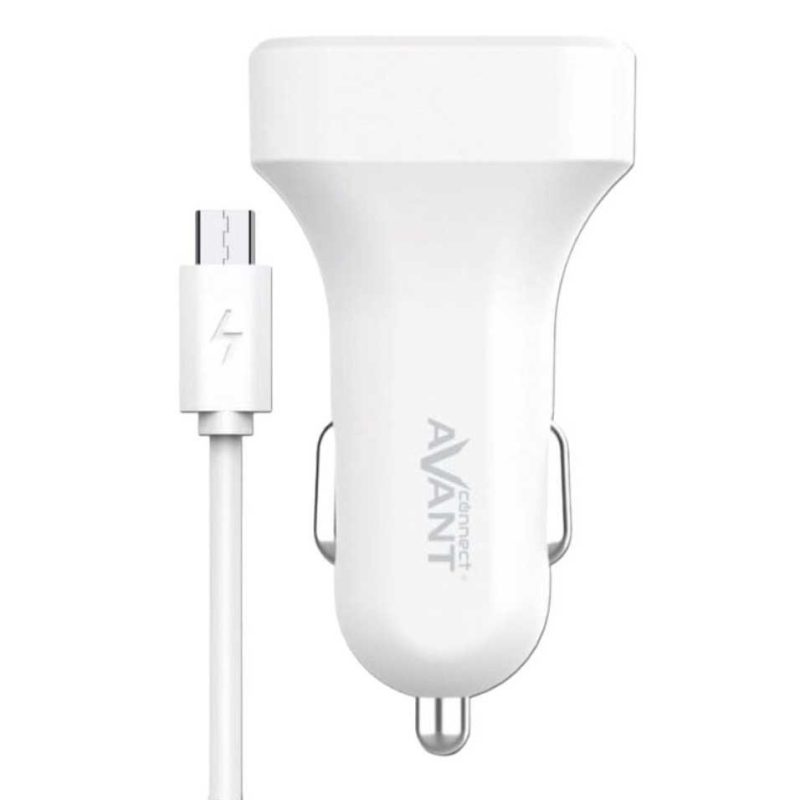 Chargers | AV1113B micro usb car charger White Car Electronic Devices Chargers