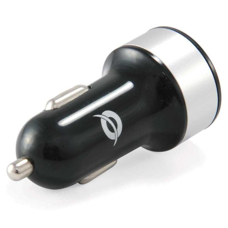 Chargers | C05-219 2xUSB Charger Black / Silver Car Electronic Devices Black