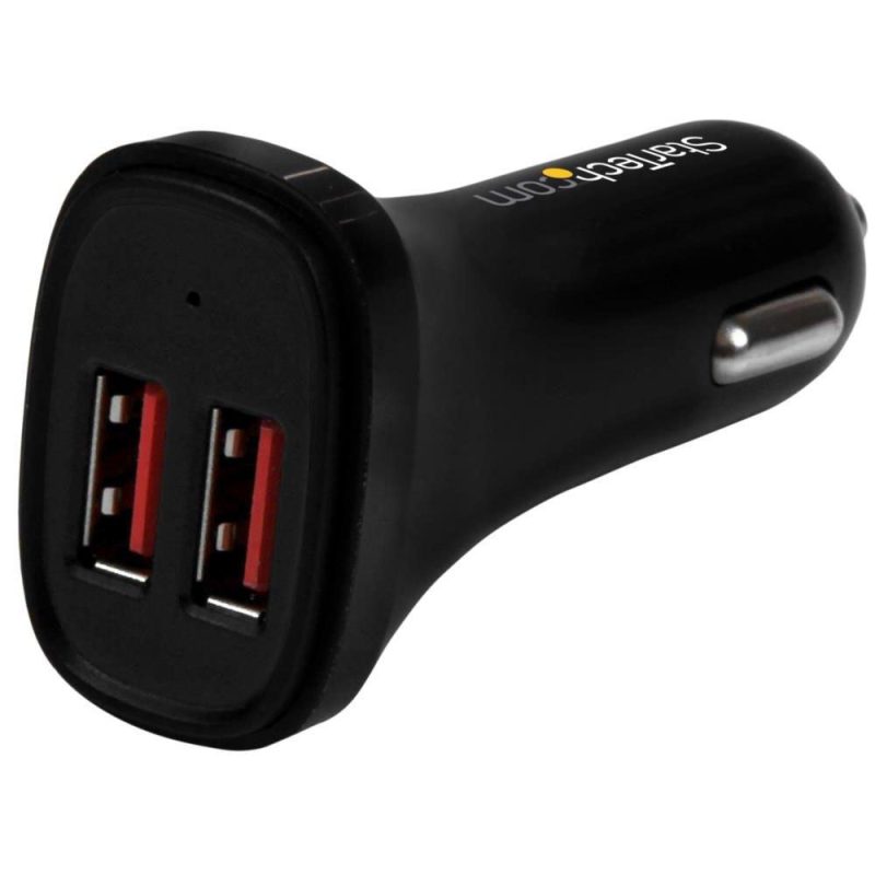 Chargers | Dual USB 24W/4.8A Charger Black Car Electronic Devices Black