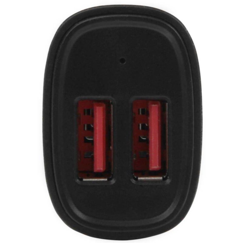 Chargers | Dual USB 24W/4.8A Charger Black Car Electronic Devices Black