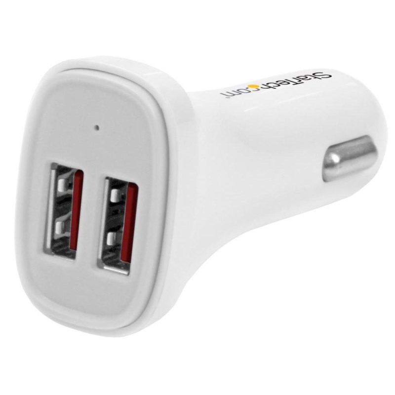 Chargers | Dual USB 24W/4.8A Charger White Car Electronic Devices Chargers