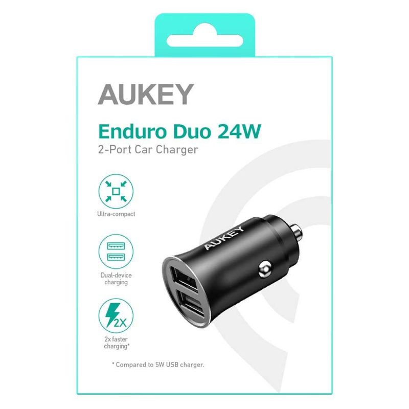 Chargers | Enduro Duo 24W Car Charger Black Car Electronic Devices Black