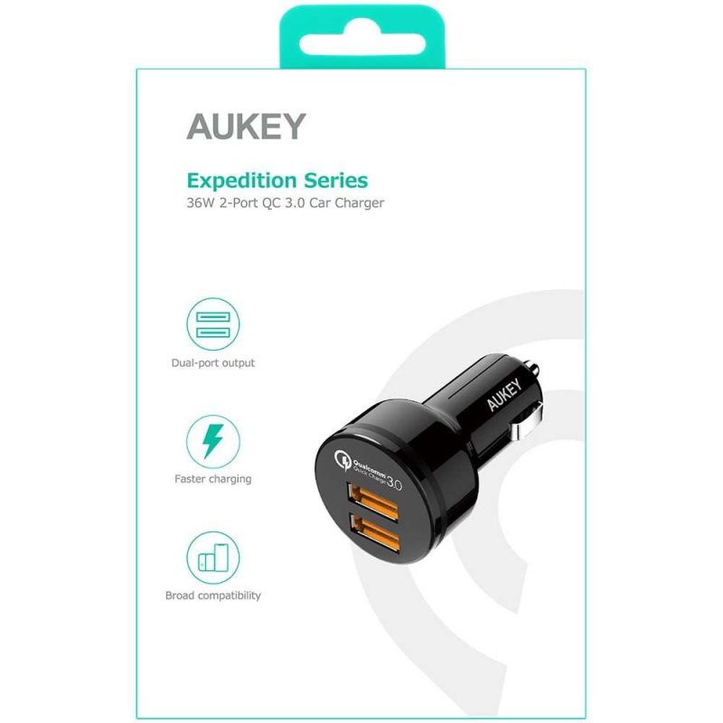 Chargers | Expedition Series 36W Car Charger Black Car Electronic Devices Black