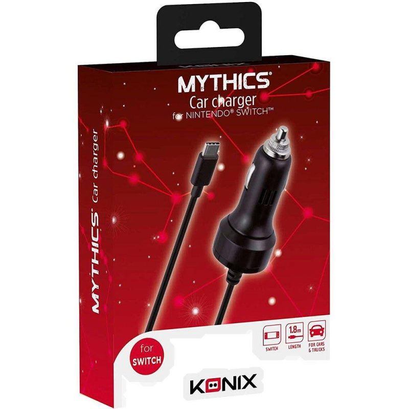 Chargers | Mythics 2A Car Charger For Nintendo Switch Black Car Electronic Devices Black