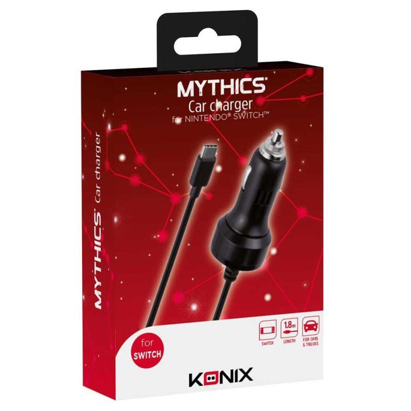 Chargers | Mythics 2A Car Charger For Nintendo Switch Black Car Electronic Devices Black