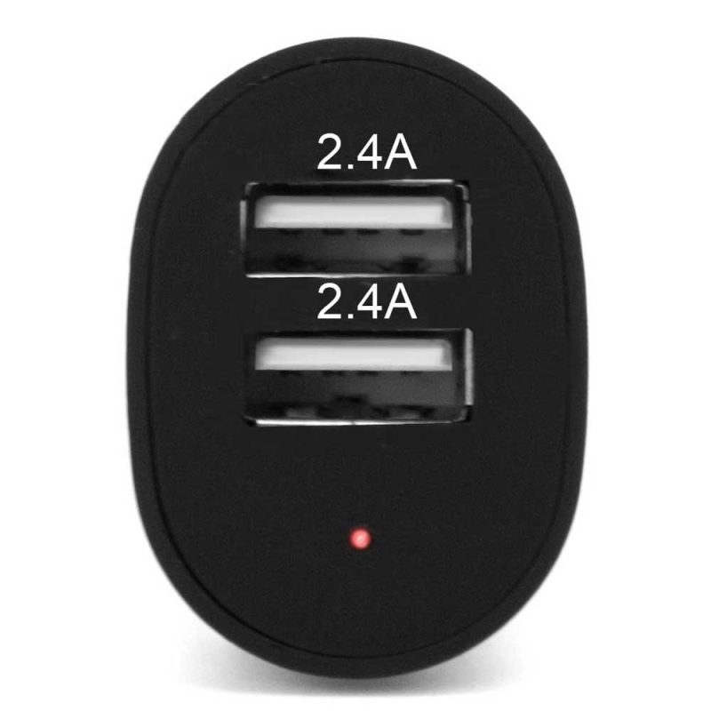 Chargers | PHCARCHARGER2USB+ USB-A Car Charger 2 Ports Black Car Electronic Devices Black