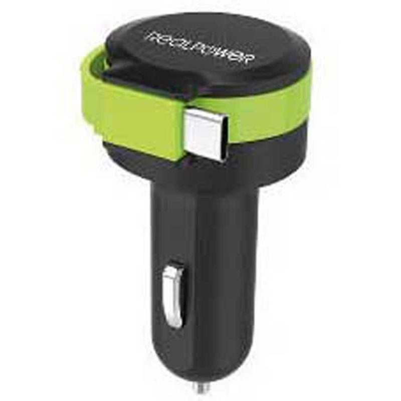 Chargers | REALP-257636 Car Charger Black / Green Car Electronic Devices Black