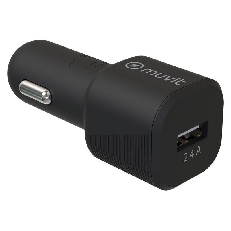 Chargers | USB 2.4A 12W Charger Black Car Electronic Devices Black