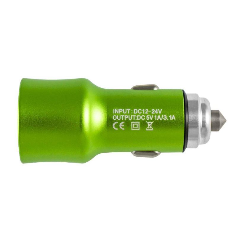 Chargers | USB cigarette lighter adapter Green Car Electronic Devices Chargers