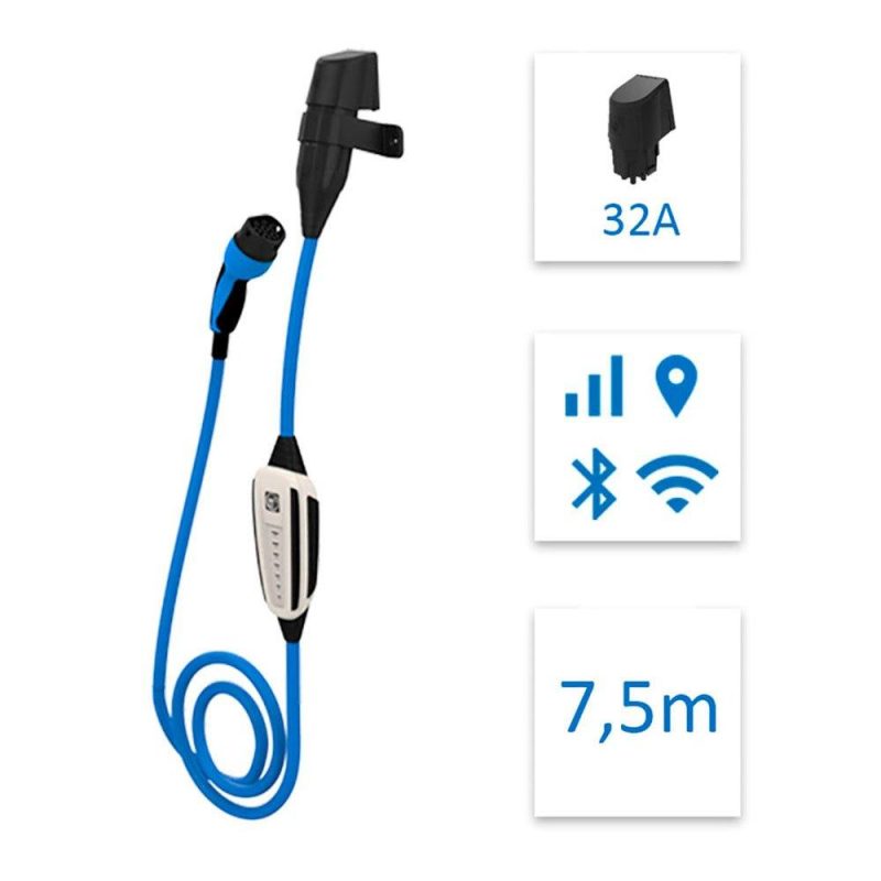 Charging points | 32A Electric Car Charger 5 m Black / Blue Car Electronic Devices Black