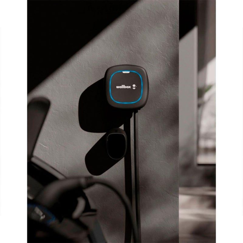 Charging points | 32A GSM/GPS/SIM Electric Car Charger 10 m Black / Blue Car Electronic Devices Black