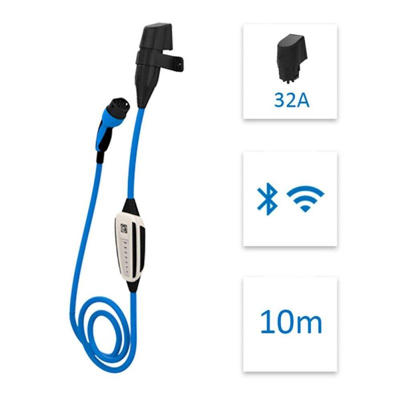 Charging points | Commander 2S 22kW Electric Car Charger 5 m Black / Blue Car Electronic Devices Black