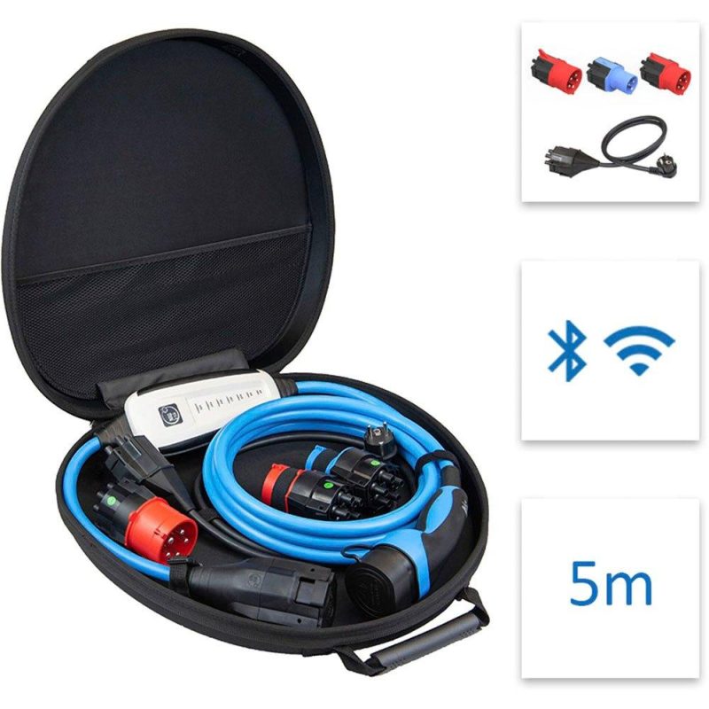 Charging points | KFW Select GSM/GPS Electric Car Charger 5 m Black / Blue Car Electronic Devices Black