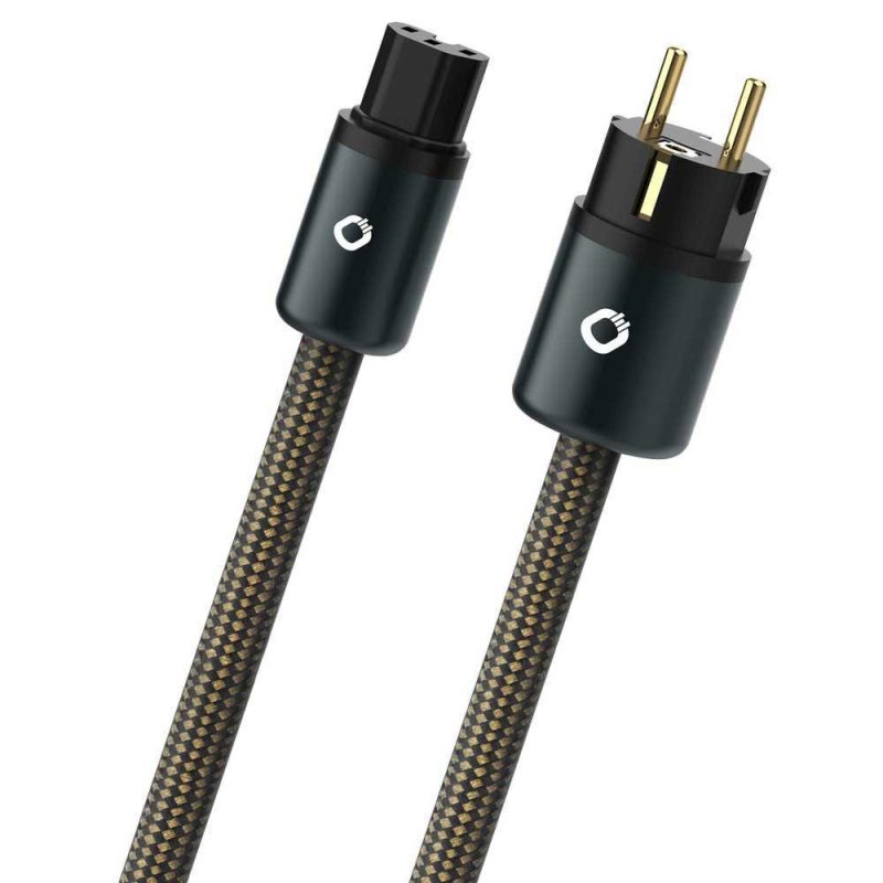 Electrical Power Cables | D1C13064 5 m Power Cord Black / Gold Cables Black