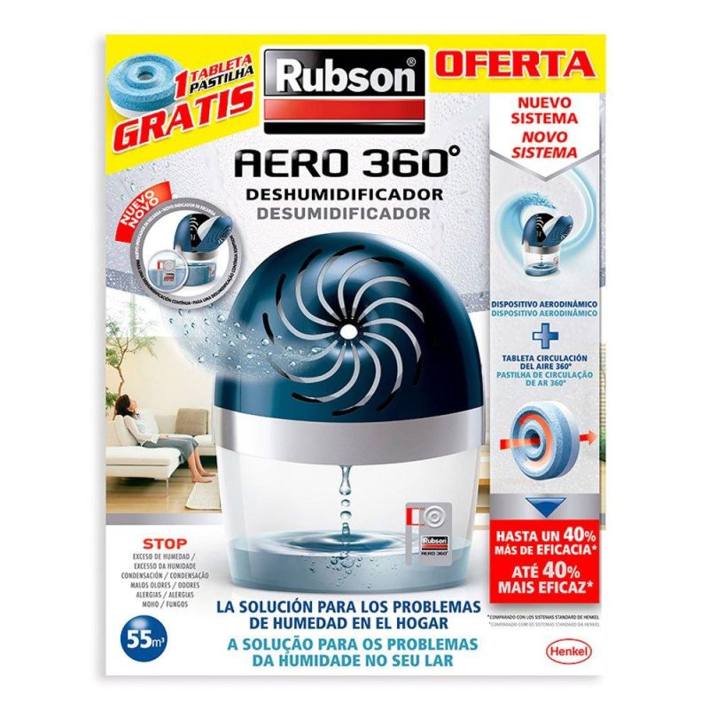 Humidifiers and Dehumidifiers | Aero 360 2626322 Dehumidifier 450g White / Blue Climatization Blue