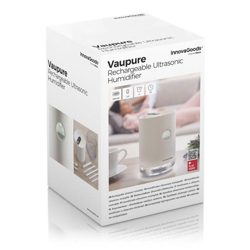 Humidifiers and Dehumidifiers | Vaupure Rechargeable Ultrasonic Humidifier Climatization Humidifiers & Dehumidifiers