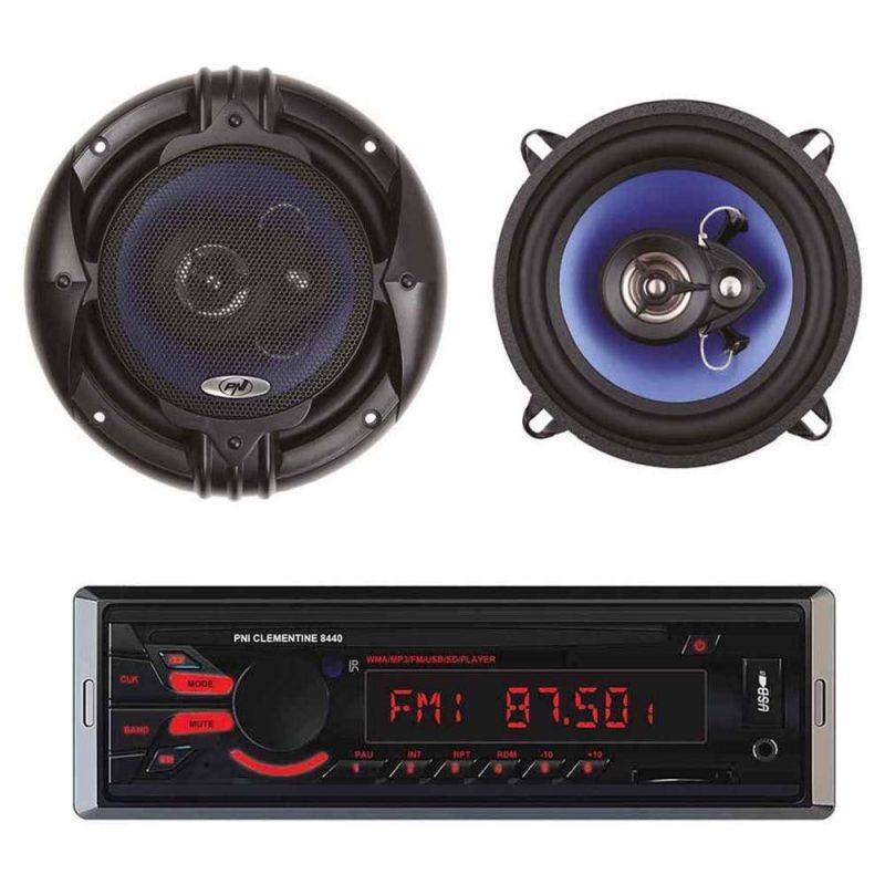 Radios | 8440 45W HiFi650 Radio With Coaxial Speakers Black Car Electronic Devices Black