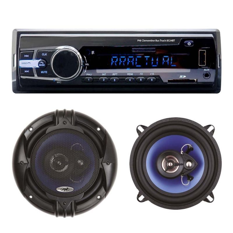 Radios | 8524BT 45W HiFi650 Radio With Coaxial Speakers Black Car Electronic Devices Black