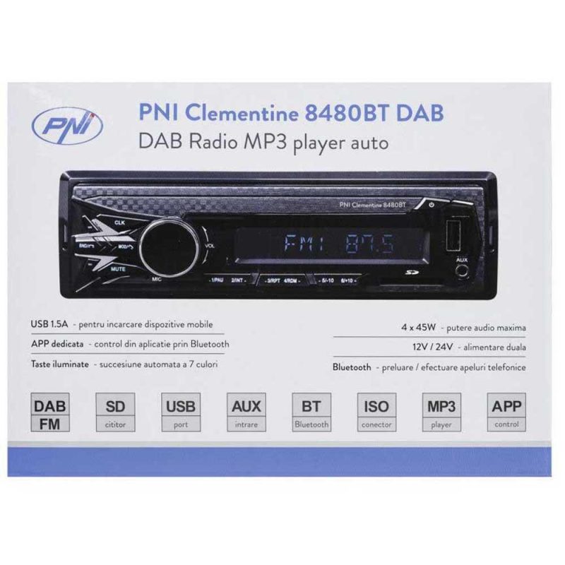 Radios | Clementine 8480BT Radio MP3 Player With Bluetooth Black Car Electronic Devices Black