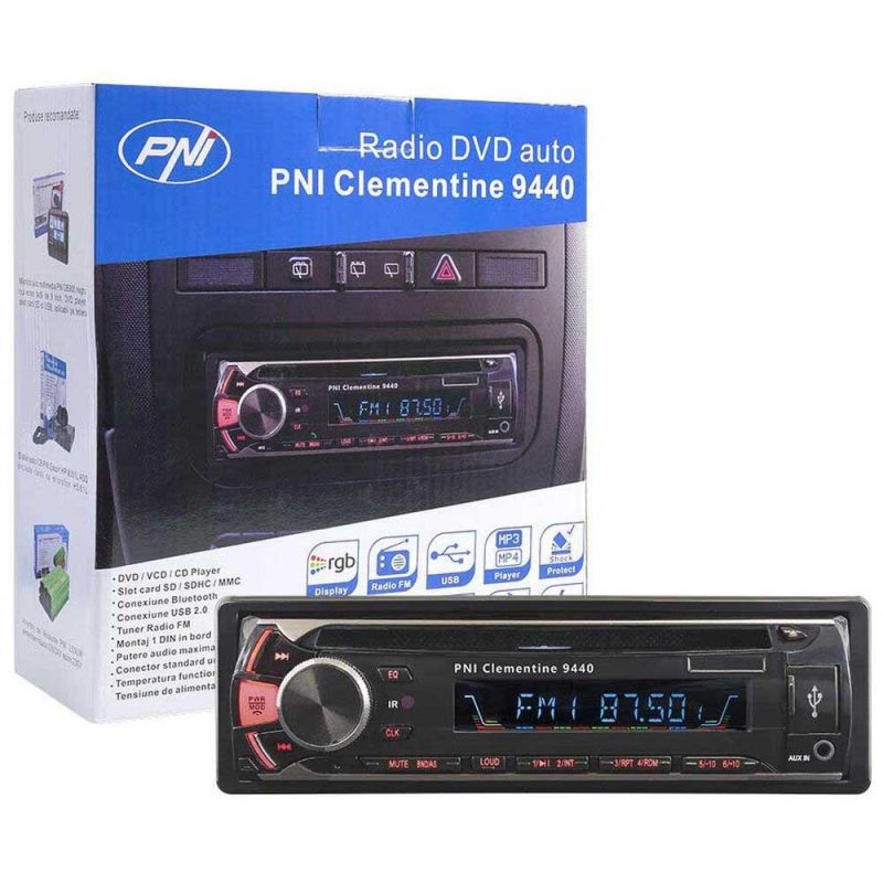 Radios | Clementine 9440 Radio MP3 Player Black Car Electronic Devices Black