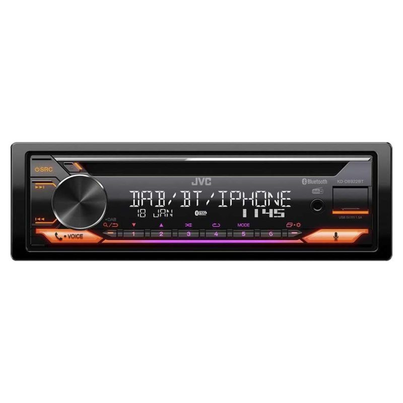 Radios | KD-DB922BT Radio MP3 Player Bluetooth Black Car Electronic Devices Black