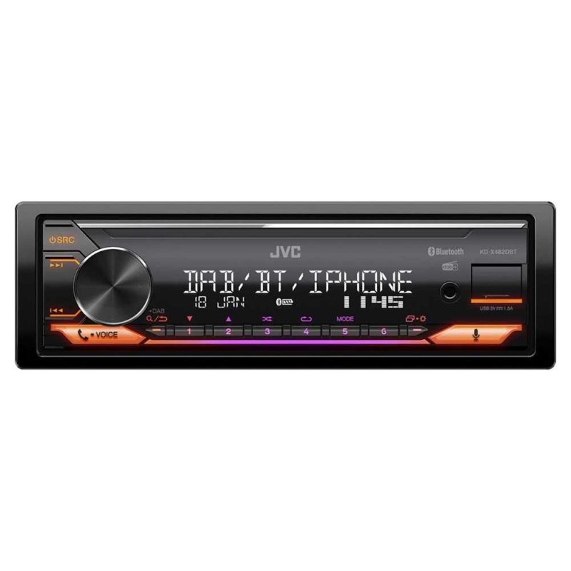 Radios | KD-X482DBT Radio MP3 Player Bluetooth Black Car Electronic Devices Black