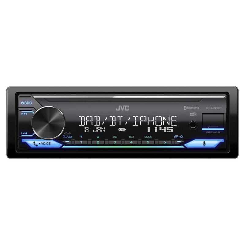 Radios | KD-X482DBT Radio MP3 Player Bluetooth Black Car Electronic Devices Black