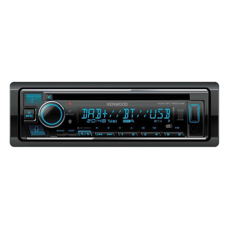 Radios | KDCBT760DAB Radio MP3 Player Bluetooth Black Car Electronic Devices Black