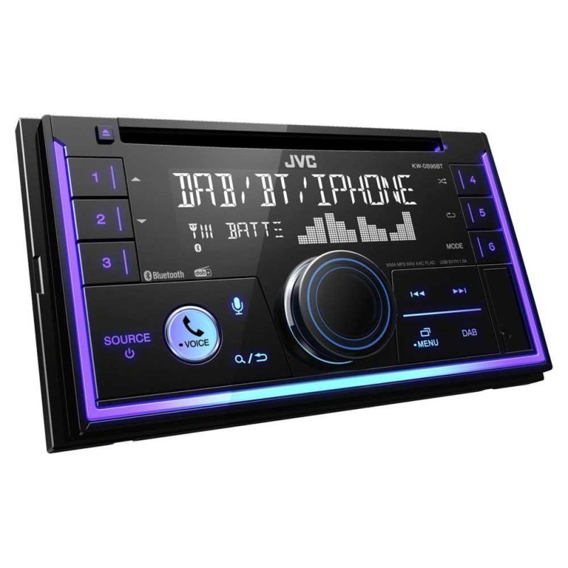 Radios | KW-DB95BT Radio MP3 Player Bluetooth Black Car Electronic Devices Black