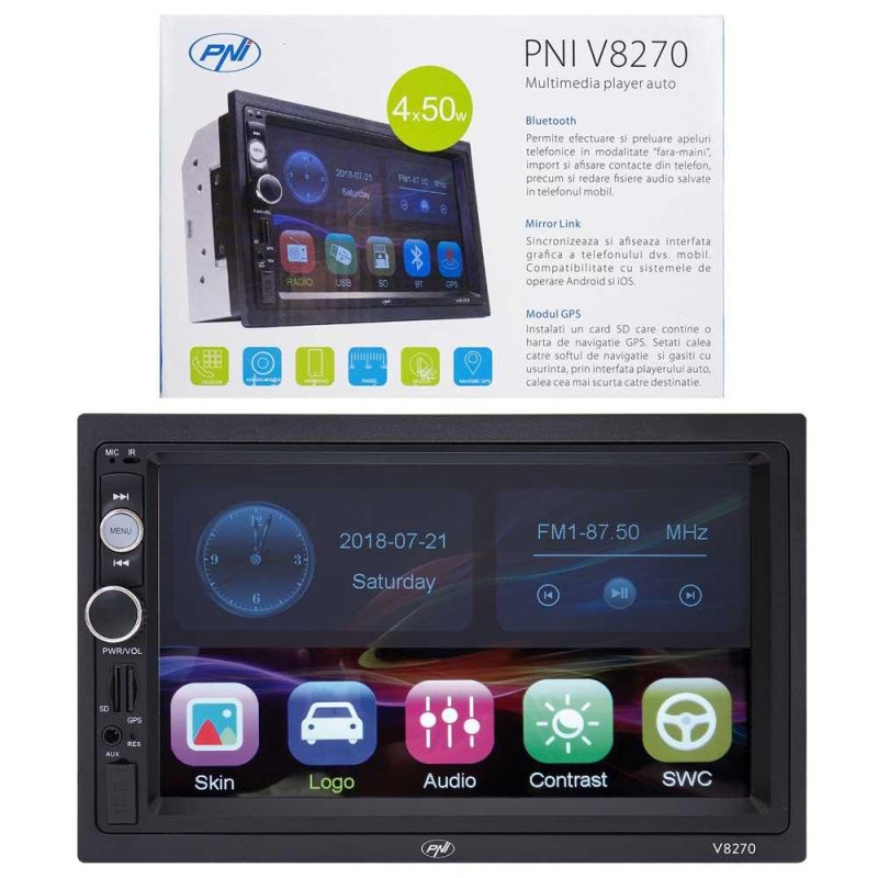 Radios | V8270 GPS Car Radio With Screen Black Car Electronic Devices Black