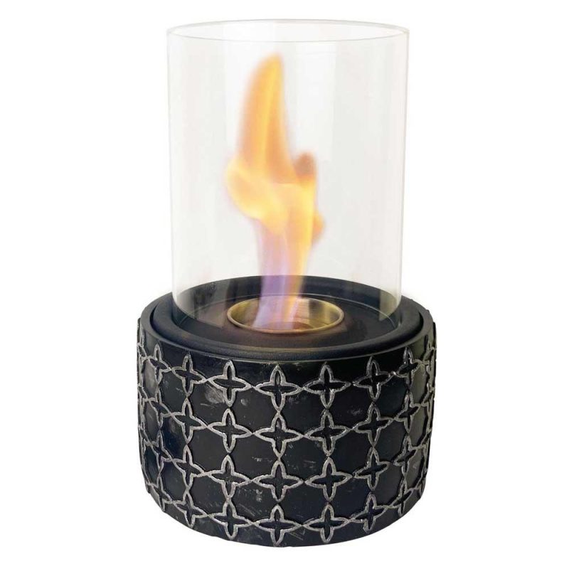 Stoves | Ares Tabletop Ethanol Fireplace Black Climatization Black