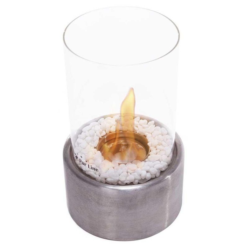 Stoves | Disis Tabletop Ethanol Fireplace Silver Climatization Silver