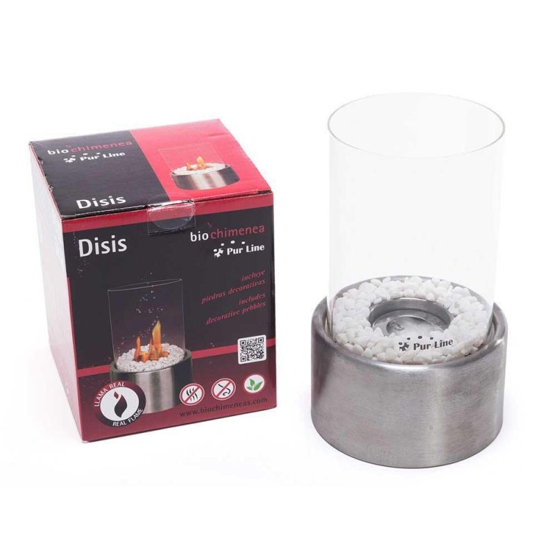 Stoves | Disis Tabletop Ethanol Fireplace Silver Climatization Silver