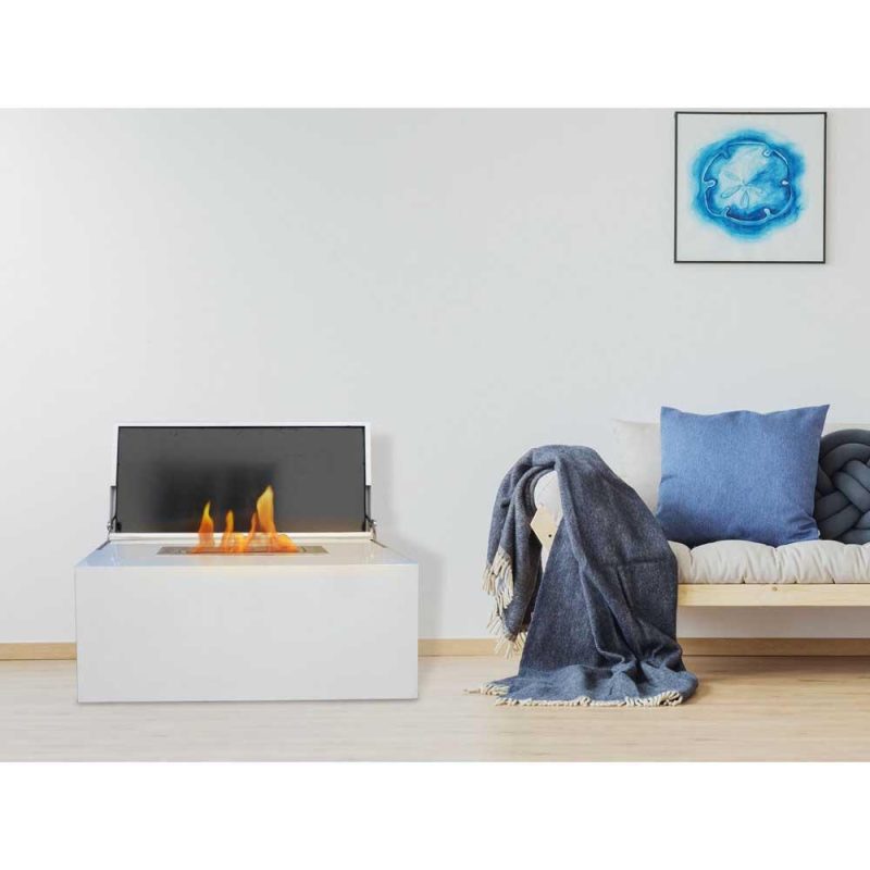 Stoves | Hades Ethanol Fireplace White Climatization Stoves