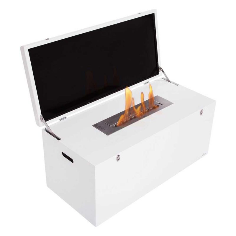 Stoves | Hades Ethanol Fireplace White Climatization Stoves